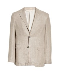 Zegna Milano Crossover Wool Linen Easy Jacket In Beige At Nordstrom