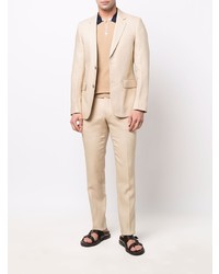 Sandro Single Breasted Linen Blazer