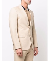 Sandro Single Breasted Linen Blazer