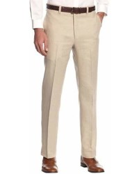 Polo Ralph Lauren Classic Fit Linen Blend Flat Front Pants Khaki 33 X 30