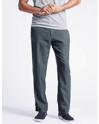 Marks and Spencer Regular Fit Linen Rich Chinos