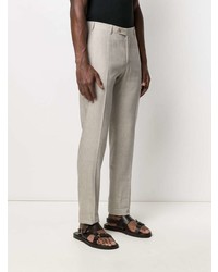 Canali Solid Colour Slim Fit Chinos