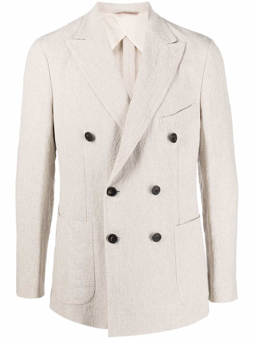 Peserico Fitted Double Breasted Button Blazer, $724 | farfetch.com ...