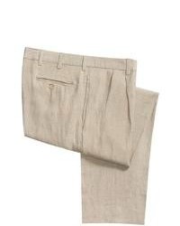 Berle Vintage 1946 Linen Pants Pleated Cream