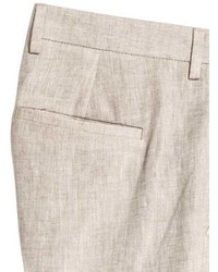 H&M Linen Suit Pants Slim Fit