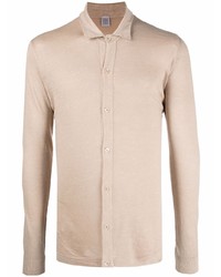 Eleventy Long Sleeve Linen Blend Shirt