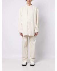 Hed Mayner Long Sleeve Linen Shirt