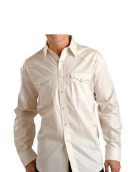 Rough Stock Del Norte Vintage Shirt Long Sleeve Tan