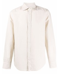 Deperlu Spread Collar Long Sleeve Shirt