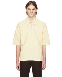 Jil Sander Yellow Half Zip Shirt