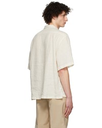Barena Off White Mola Telino Short Sleeve Shirt