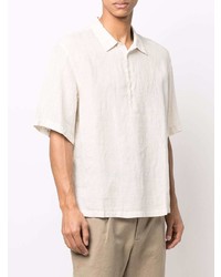 Barena Short Sleeve Linen Polo Shirt