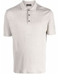 Roberto Collina Short Sleeve Linen Polo Shirt