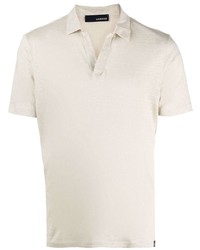 Lardini Short Sleeve Linen Polo Shirt
