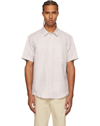 Tiger of Sweden Taupe Didon Short Sleeve Shirt