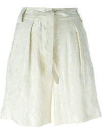 Etro Jacquard Tie Waist Pleated Shorts
