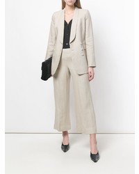 Theory Wide Legged Cropped Trousers