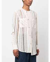 Andersson Bell Asymmetric Lace Tunic Shirt