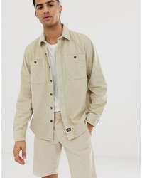 Dickies Bayville Cord Shirt In Stone