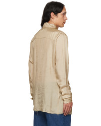 Edward Cuming Beige Fitted Polo