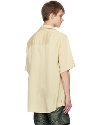 Song For The Mute Beige Oversized Shirt