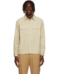 Ps By Paul Smith Beige Patch Pocket Shirt
