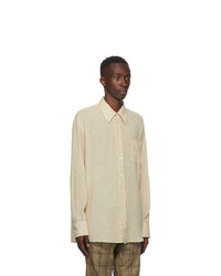 Our Legacy Beige Sheer Less Borrowed Shirt