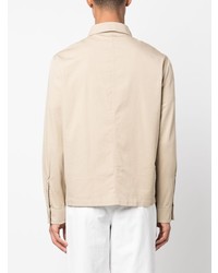 Glanshirt Chest Pocket Long Sleeve Cotton Shirt
