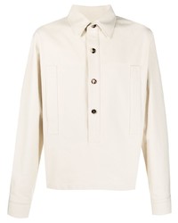 Bottega Veneta Classic Collar Cotton Twill Shirt