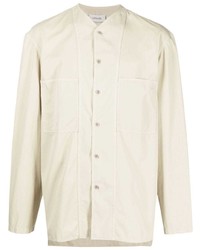 Lemaire Colarless Single Breasted Shirt