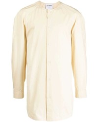 Hed Mayner Collarless Button Up Shirt