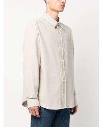 A.P.C. Cotton Blend Long Sleeve Shirt