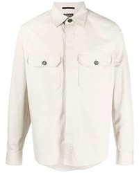 Zegna Flap Pocket Cotton Shirt