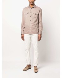 Brunello Cucinelli Long Sleeve Cotton Shirt