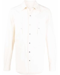 Rick Owens Long Sleeve Cotton Shirt