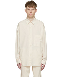 Mhl By Margaret Howell Off White Organic Cotton Shirt