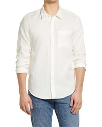 Madewell Perfect Textured Cotton Button Up Shirt