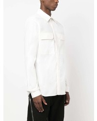 Rick Owens Pointed Collar Cotton Shirt
