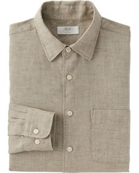 Uniqlo Premium Linen Long Sleeve Shirt
