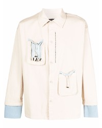 VAL KRISTOPHE R Logo Print Pocket Shirt