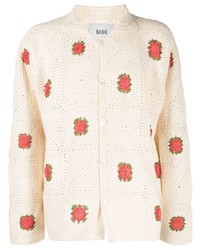 Bode Rosette Crochet Cotton Shirt