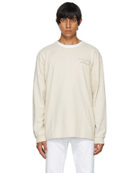 Museum of Peace & Quiet Beige Frame Edition Logo Long Sleeve T Shirt
