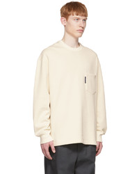 Comme des Garcons Homme Beige French Terry Sweatshirt