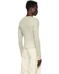 LOW CLASSIC Beige Paneled Long Sleeve T Shirt
