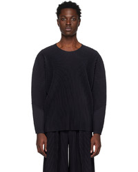Homme Plissé Issey Miyake Black Monthly Color January Long Sleeve T Shirt