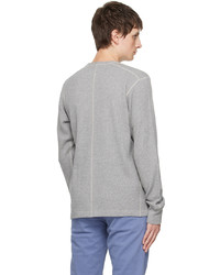 rag & bone Gray Gart Dyed Long Sleeve T Shirt
