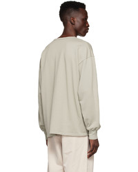 Auralee Green Cotton Sweatshirt