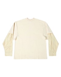 Balenciaga Layered Long Sleeved Cotton T Shirt
