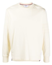 Thom Browne Logo Patch Long Sleeve T Shirt