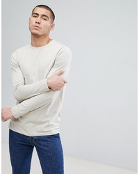 ASOS DESIGN Longline Crew Neck T Shirt With Long Sleeves